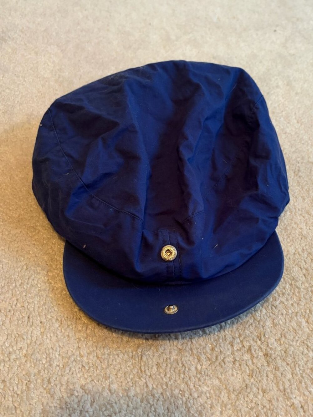 Navy Blue Newsboy Flat Cap Men's Casual Hat